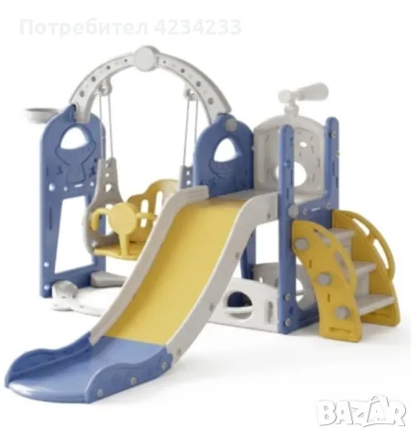 Детска пързалка с люлка , снимка 4 - Градински мебели, декорация  - 55301910