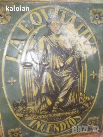 Старинна испанска табела за застраховка срещу пожар (placa de incendio), снимка 6 - Антикварни и старинни предмети - 55562961