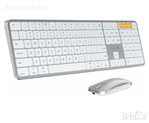 ProtoArc Bluetooth клавиатура и мишка за Mac, нови, подсветени, снимка 8 - Клавиатури и мишки - 55544222
