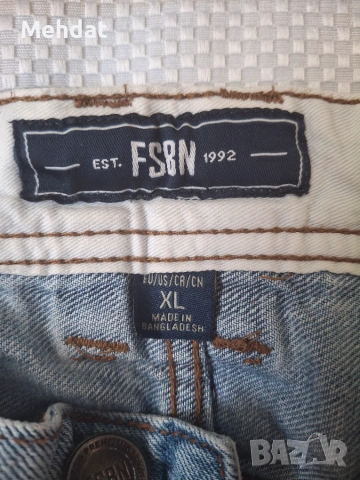 FSBN мъжки дънкови къси панталони – светлосини, снимка 3 - Панталони - 55153005