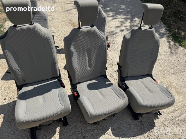 Сиви седалки салон Ситроен Ц4 Пикасо тапицерия Ц4 Citroen C4 Picasso , снимка 3 - Части - 55414663