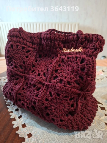Дамска ръчно изплетена чанта, снимка 2 - Чанти - 54205400