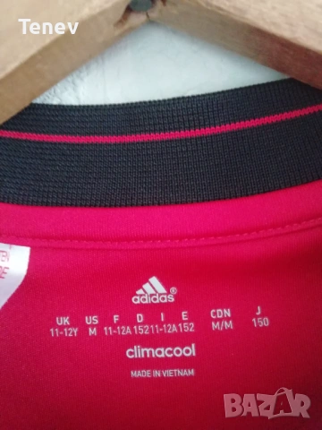 Manchester United Adidas нова оригинална тениска тениска фланелка Манчестър Юнайтед 11-12г, снимка 6 - Детски тениски и потници - 48538558