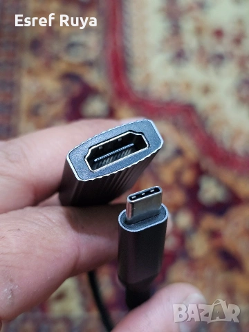 USB-C към HDMI адаптер Acer – за телефон/лаптоп към телевизор, снимка 2 - Работни компютри - 53977193