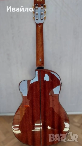 Нова електроакустична класическа китара Ibanez GA6CE, Amber High Gloss + калъф, снимка 6 - Китари - 54608696
