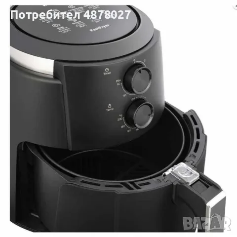 ФРИТЮРНИК С ГОРЕЩ ВЪЗДУХ /Air Fryer, снимка 4 - Фритюрници - 55502042