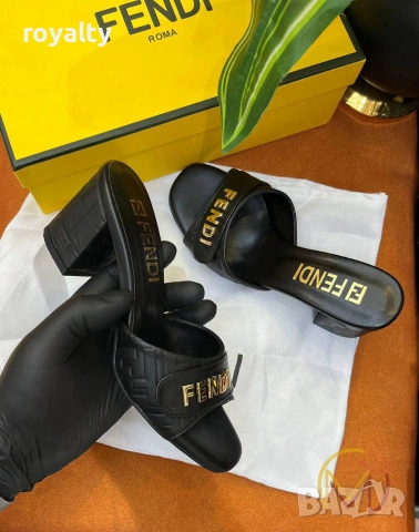 Fendi Нови Дамски Чехли , снимка 2 - Чехли - 55152662