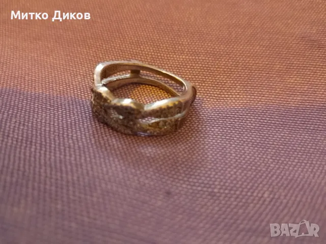 сребърен пръстен проба 925 с камъчета тегло 5.11 грама, снимка 2 - Пръстени - 55307747
