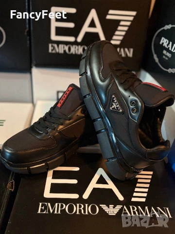 Prada мъжки спортни обувки , снимка 4 - Маратонки - 54445419