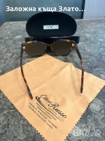 Дамски очила Moschino с предпазен черен калъф и жълта кърпичка, снимка 5 - Слънчеви и диоптрични очила - 55318945