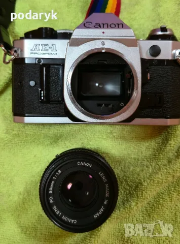 Canon AE-1 Program + Canon FD 50mm f/1.8 | Легендарен аналогов фотоапарат, снимка 3 - Фотоапарати - 55511860