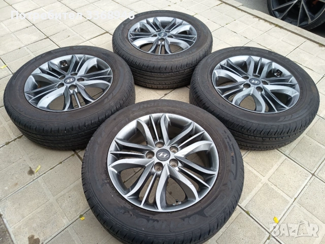Джанти Hyundai ix35 Tucson 17" 5x114,3 Kia Хюндай Киа 5х114.3 с гуми 225/60/17, снимка 5 - Гуми и джанти - 54638715