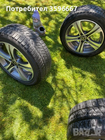 Оригинални Джанти Mercedes + Гуми Pirelli + Датчици + Болтове, снимка 3 - Гуми и джанти - 54571275