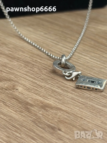 Сребърно колие Thomas Sabo Charm Club с талисман "Аудио касета" – Сребро 925, снимка 11 - Колиета, медальони, синджири - 55098589