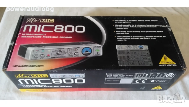 Нов микрофонен предусилвател Behringer MIC800, снимка 2 - Ресийвъри, усилватели, смесителни пултове - 54905941