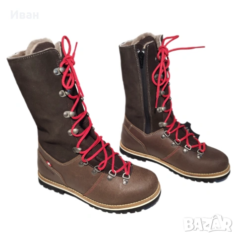 Нови дамски ботуши DACHSTEIN Vibram кожа вълна, снимка 4 - Дамски ботуши - 54050973