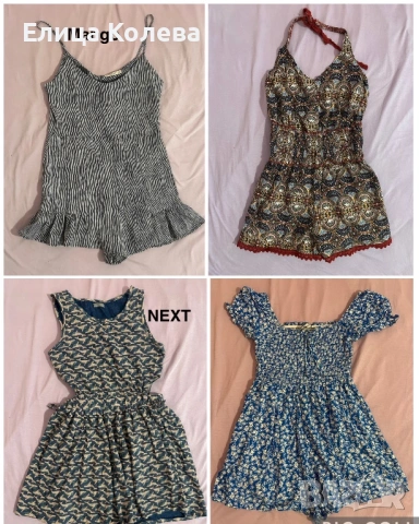 Mango, Next и други детски летни гащеризони 10-12 г 7€/бр