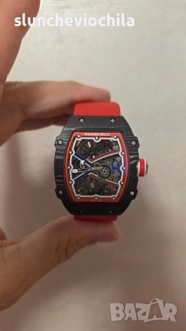 Часовник Richard Mille RM 67-02 extra flab Carbon, снимка 7 - Мъжки - 54547384