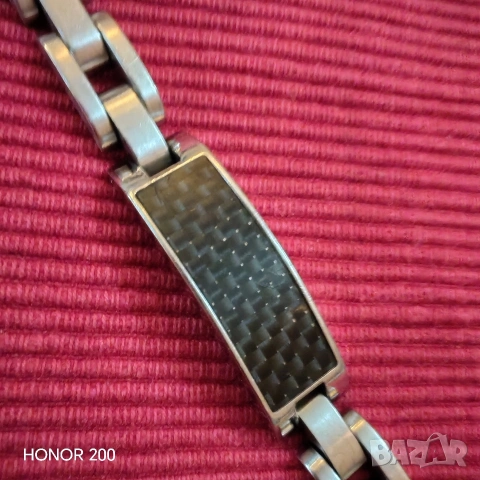 Мъжка гривна от медицинска стомана Silver Flame. , снимка 2 - Гривни - 54809516
