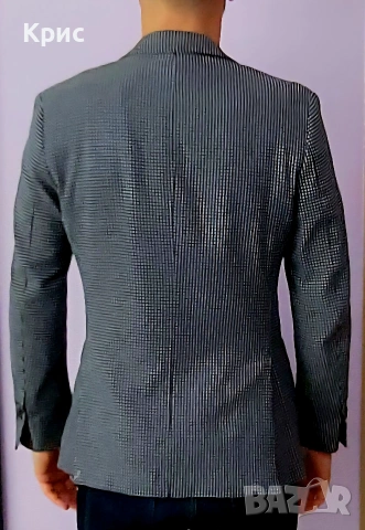 Стилно мъжко памучно всекидневно сако MASSIMO DUTTI, снимка 3 - Сака - 55048016