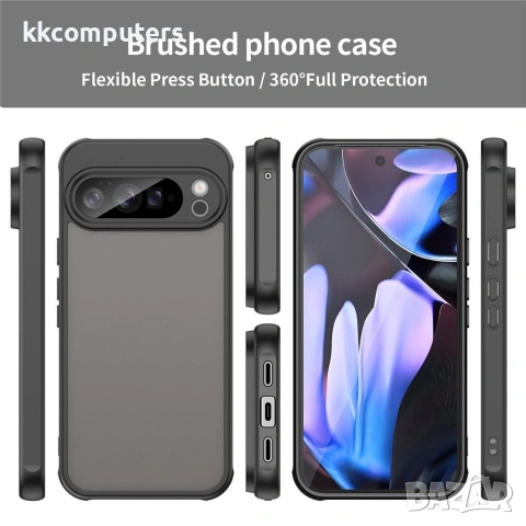 Google Pixel 10 Pro XL Калъф - Матов, PC+TPU, Въздушни възглавници, 4 цвята, снимка 12 - Калъфи, кейсове - 55112468