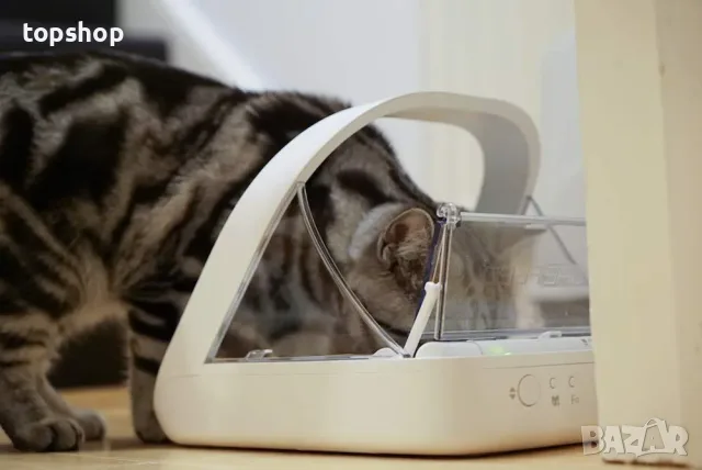 Чисто нова смарт хранилка за домашни любимци с микрочип SureFeed Microchip Pet Feeder  , снимка 3 - За котки - 55419473