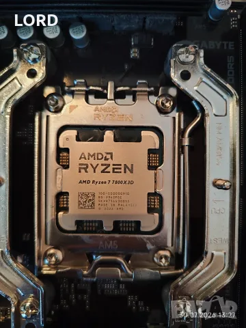Комплект Ryzen 7 7800X3D, RAM 32GB DDR5 6000, Gigabyte B650 Gaming X AX, Noctua NH U12A, снимка 3 - Процесори - 55478690