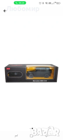 RC кола Rastar Mercedes-Benz G63, 1:24, черна, 5xAA, 2xAA, снимка 4 - Коли, камиони, мотори, писти - 55266372