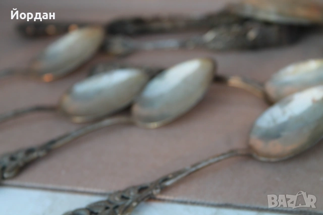 Сребърни вилици и лъжици, снимка 10 - Антикварни и старинни предмети - 53999469