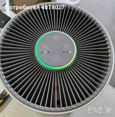 Пречиствател за въздух Afloia Kilo – 3-степенна филтрация, 1076 ft² покритие, 22 dB, 7 цвята светлин