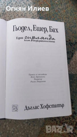 Гьодел Ешер Бах една гирлянда към безкрайността от Дъглас Хофстатър , снимка 2 - Наука, техника и компютри - 54986624