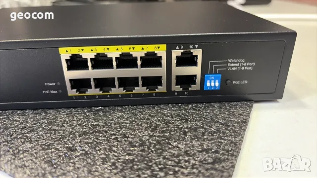 Cudy GS1010PE V2.0. 10 Port (8x1G PoE+2x1G Mbps Ports), снимка 3 - Суичове - 55471065