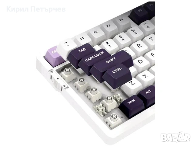 Нова VGN V98Pro V2 Wireless Gaming Keyboard, Steam Wave Pro - Black Currant (US), снимка 5 - Клавиатури и мишки - 54308204