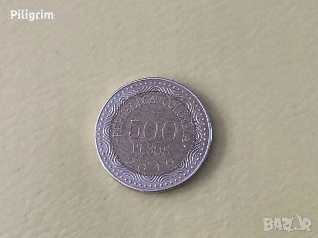 Колумбия 500 песос 2019 г., снимка 2 - Нумизматика и бонистика - 55622085