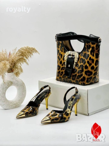 Versace Нов Дамски Комплект Различни Цветове , снимка 2 - Дамски обувки на ток - 54646683