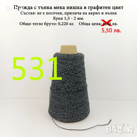 Прежди на бобини в малки количества - нови и остатъци , снимка 15 - Други - 52042465
