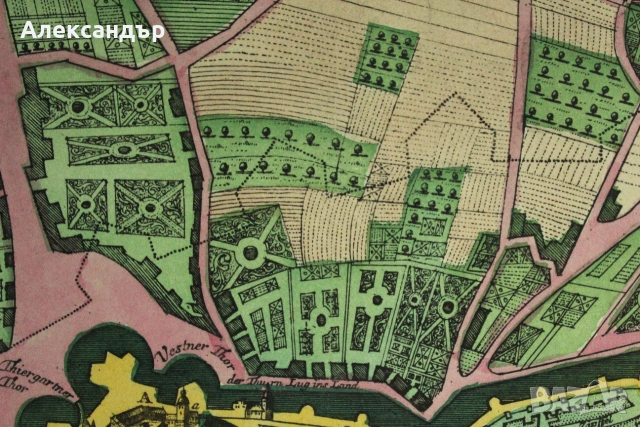 Стара картина / карта на Нюрнберг, снимка 4 - Колекции - 55185672