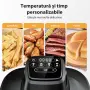 AIRMSEN Portable Glass Air Fryer 4.5L + 1.2L Нов Стъклен Еърфрайър 1500W Без PFAS, снимка 7