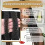 Нова Синтетична Marley Twist коса 24 инча, 6 пакета, черна, афро плитки за жени прическа, снимка 4
