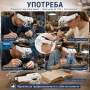 Увеличителна лупа за глава очила LED осветление четене бродиране шиене, снимка 3