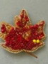 Handmade Разкошна брошка - Есенно листо , снимка 1