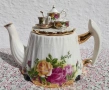 2 колекционерски чайника Royal Albert Old Country Roses на Cardew, снимка 12