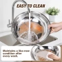 Комплект за бюфет WARMOUNTS 6L Gold Chafing Dish, 2 броя, кръгли затоплящи чинии с капак, снимка 7