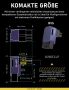 EZDIY-FAB Shield Series 8-Pin PCIe GPU Power Adapter 90° Reverse Type Purple – комплект 2 броя, снимка 7