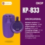 Преносима безжична колонка KP-833 – 12W Hi-Fi стерео звук с RGB подсветка, снимка 4
