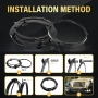 7 inch 7 инчa RGB LED Диодни фарове джип Jeep Wrangler JK LJ Lada Niva Golf 2 Cherokee Angel Eye, снимка 8