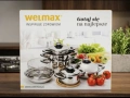 Чисто нов комплект тенджери Welmax (Premium Edelstahl) – Неизползван, снимка 3