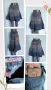 Три броя / Маркова дънкова пола "MNG / Mango", "Camaieu" и "Denim & Co" / XS / M , снимка 8