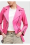 Розово кожено яке ZARA, снимка 2