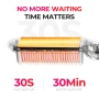 Четка преса за коса TYMO Flipro Hair Straightener Brush 2 in 1 200M Ions Ceramic Black, снимка 10